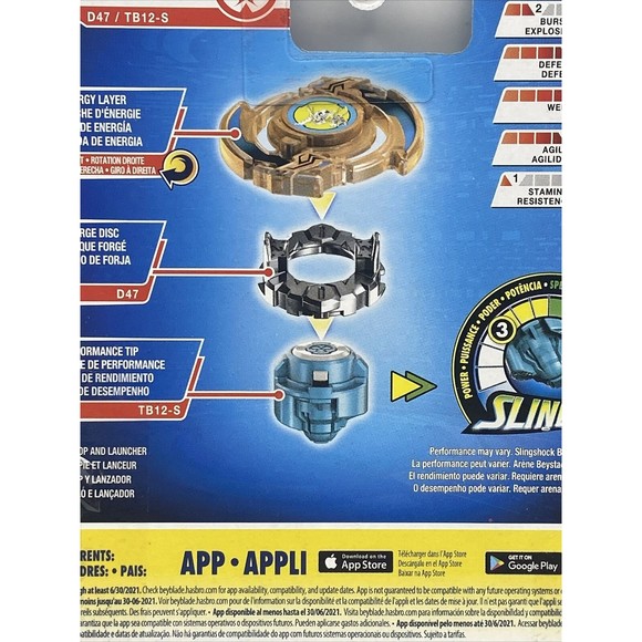 Beyblade Burst Rise Slingshock Phantom Driger S Starter Pack Toy - Picture 7 of 9